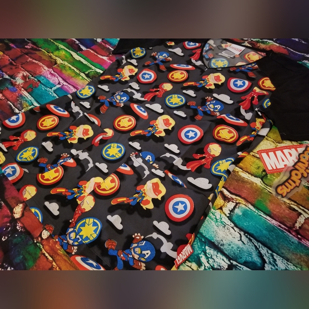 Marvel - Women's, Scrub top, XS, MAFE
